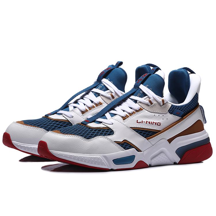 Chaussures de course Li Ning 001 Homme Basse Blanche/Bleue/Rouge AGLN227-7