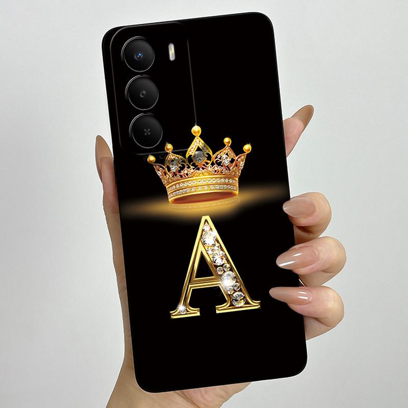 Phone Case For Realme C71 2025 Cover Luxury Crown Letters Soft Silicone Shell Shockproof Bumper for Oppo realme C71 C 71 4G Etui
