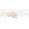 Daybed Without Mattress White 90 X 190 Cm Solid Pine Wood