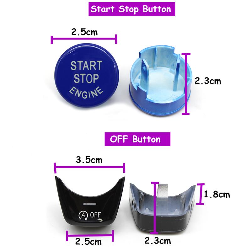 F52 G30 G31 G01 G08 G02 F98 G32 G11 G12 Engine Ignition Start Stop OFF Switch Button Cover Trim For BMW 1 5 6 7 X3 X4 Series