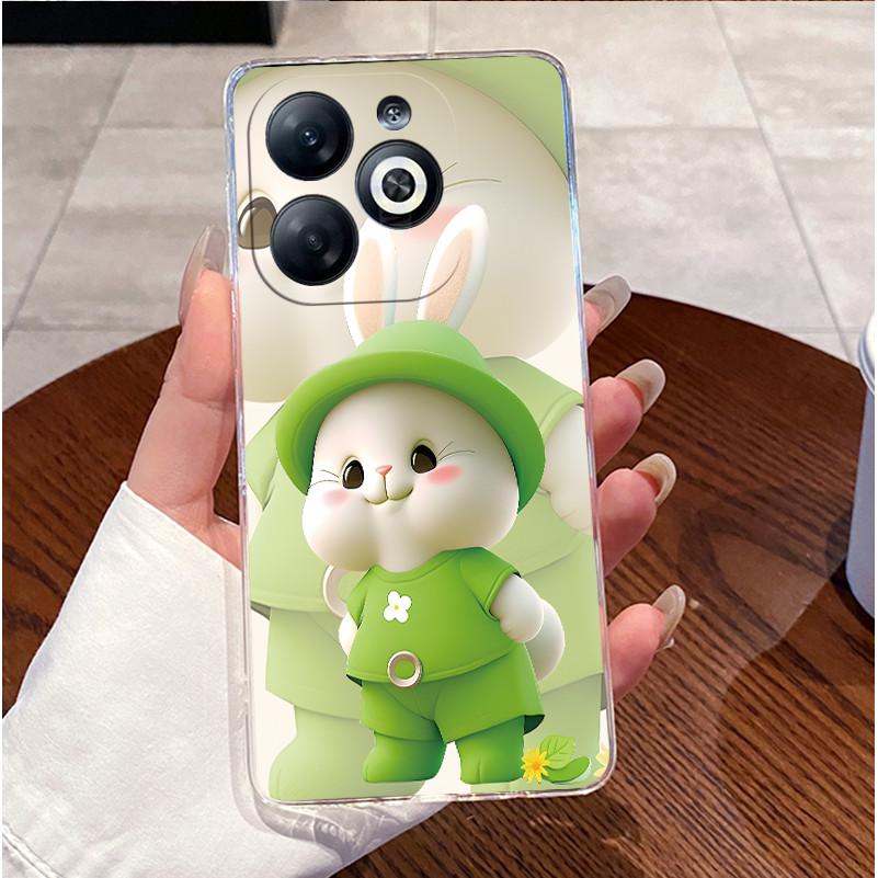For Tecno Spark 20 KJ5 KJ5n 20C BG7n Back Cover for Tecno Spark 20C Case Clear Luxury Cute Love Rabbit Funny Silicone Phone Case