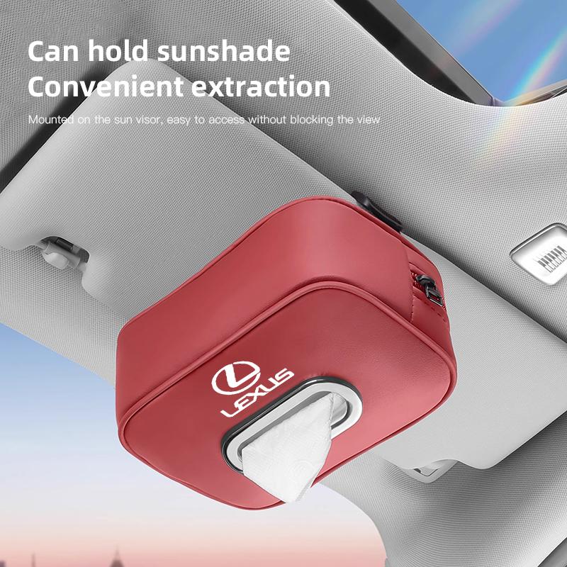 Cutie de șervețele de mare capacitate pentru interiorul mașinii Geantă de depozitare Kleenex Accesorii Pentru Lexus F SPORT ES UX 300e GS GX IS LBX NX RX 350h 450h