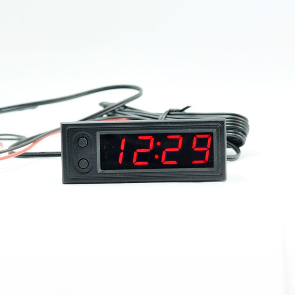 12V 3 In 1 Vehicle Auto Kit Thermomete + Voltmeter + Clock LED Digital Display