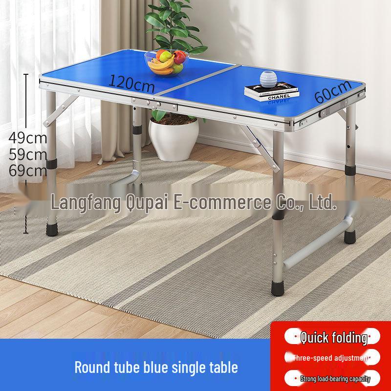 Portable Foldable Aluminum Camping Table and Chairs for Outdoor, Night Market, and Picnic Use