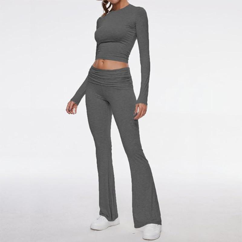 Casual Damespak van Polyester Spandex voor de Zomer Comfortabele Loungewear