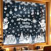 Christmas Window Static Cling Decorations for Living Room, Bedroom and Holiday Party