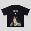Maglietta Unisex in Cotone con Grafiche Y2k Billie Eilish 2026 Nuova Girocollo Manica Corta Unisex Moda Donna Hiphop T-shirt Regali per Fan