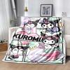 1pc Kuromi's Magical Adventures Blanket, Soft Warm Throw Blanket for Home Decor, Living Room, Travel, Camping, Car Blankets, Beach, Office Naps, Gift