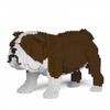 Zeka bouledogue anglais Premium Nanoblock S, marron, jouets populaires coréens