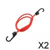 2x Bungee Cord, Cargo Rack Portable Multipurpose Luggage Rope Elastic Strap, for Cycling