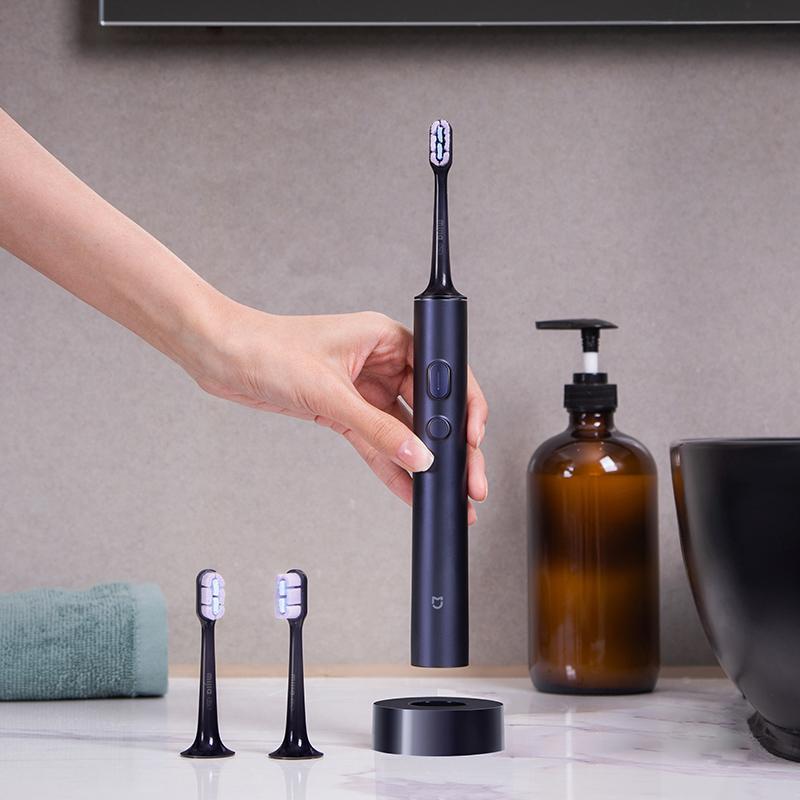 Brosse à Dents Électrique Sonique T700 IPX7 Affichage LED Blanchiment des Dents Vibration Ultrasonique Intelligente Nettoyeur Oral Brosse