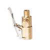 Heavy Duty Brass Air Chuck Adapter Lock Clip Pressure Relief Valve Corrosion Resistant for Car RV Tire Inflation