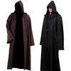 Pánsky halloweensky kostým pre dospelých, plášť s kapucňou Cape Jedi Cosplay Robe Oblečenie