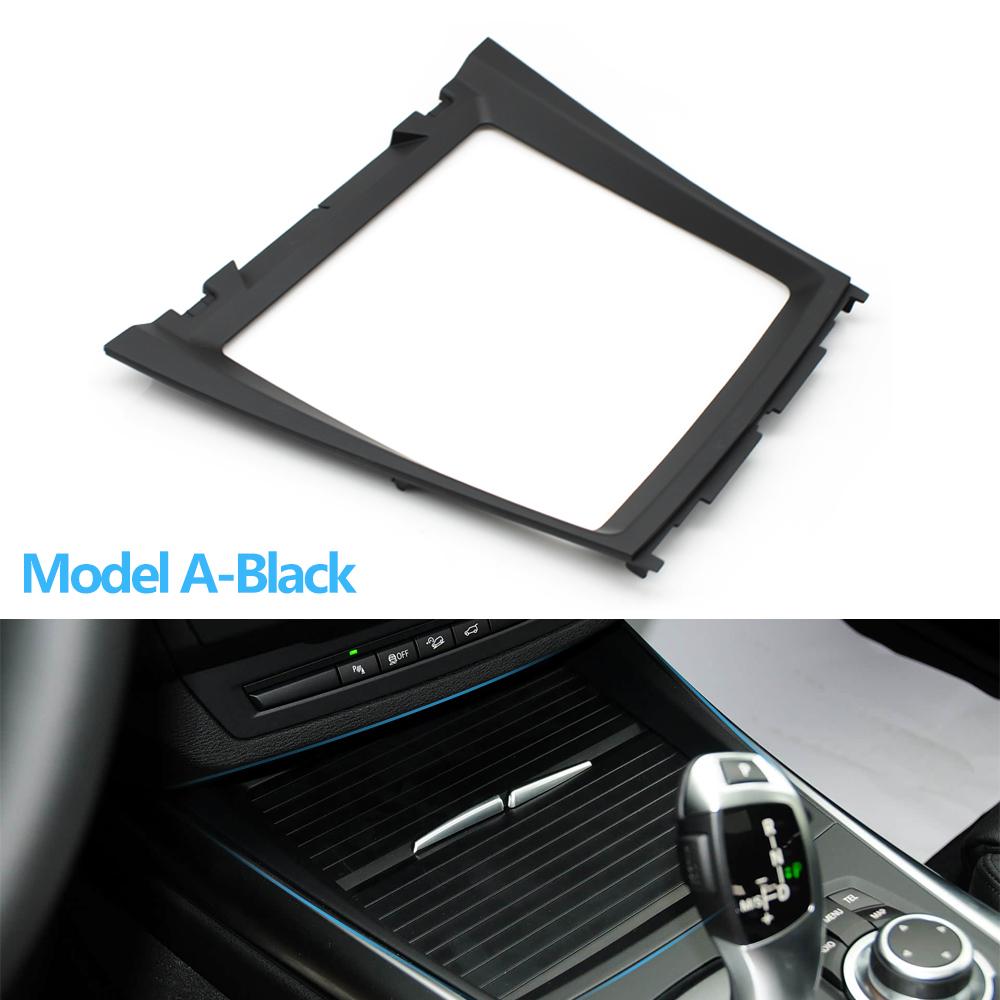 Car Front Center Console Panel Bezel Water Cup Holder Decorative Trim Cover For BMW X5 X6 E70 E71 E72 51166956756 51169129401