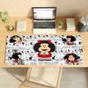 Cartoon Mafalda  Mouse Pad  Nonslip Locking Edge DeskMat PC Laptop Accessories Rubber Office Keyboard Large Game XXL Carpet