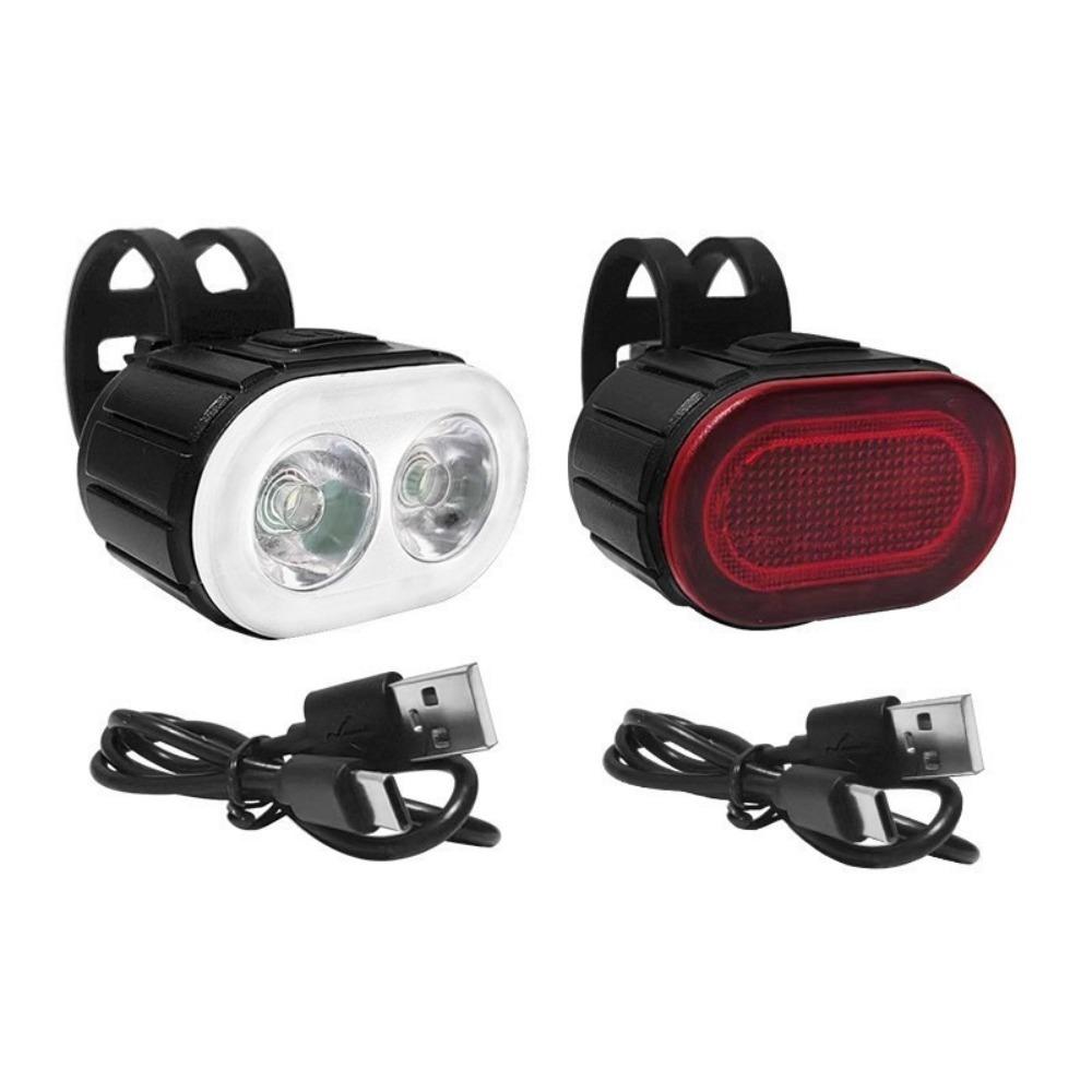 Warning Light Bike Warning Lamps Waterproof Cycling Flashlights Rechargeable Bike Lights Cycling