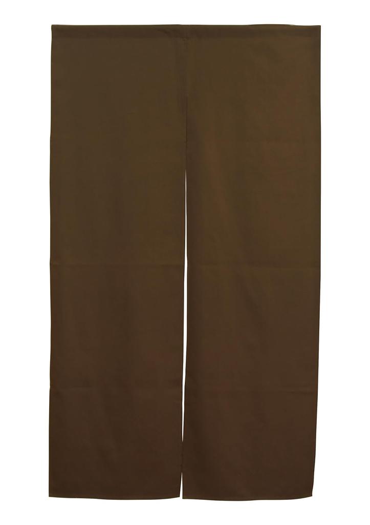 Noboriya Kobo Noren Curtain 44592 Katsuragi Brown H1500mm W1750 X H300mm Half-width Size