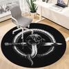 1pc Snake Dagger Office Round Area Rug, Under Office Chairs Bedroom Living Room Home Decor, Room Deco, Available in Various Sizes