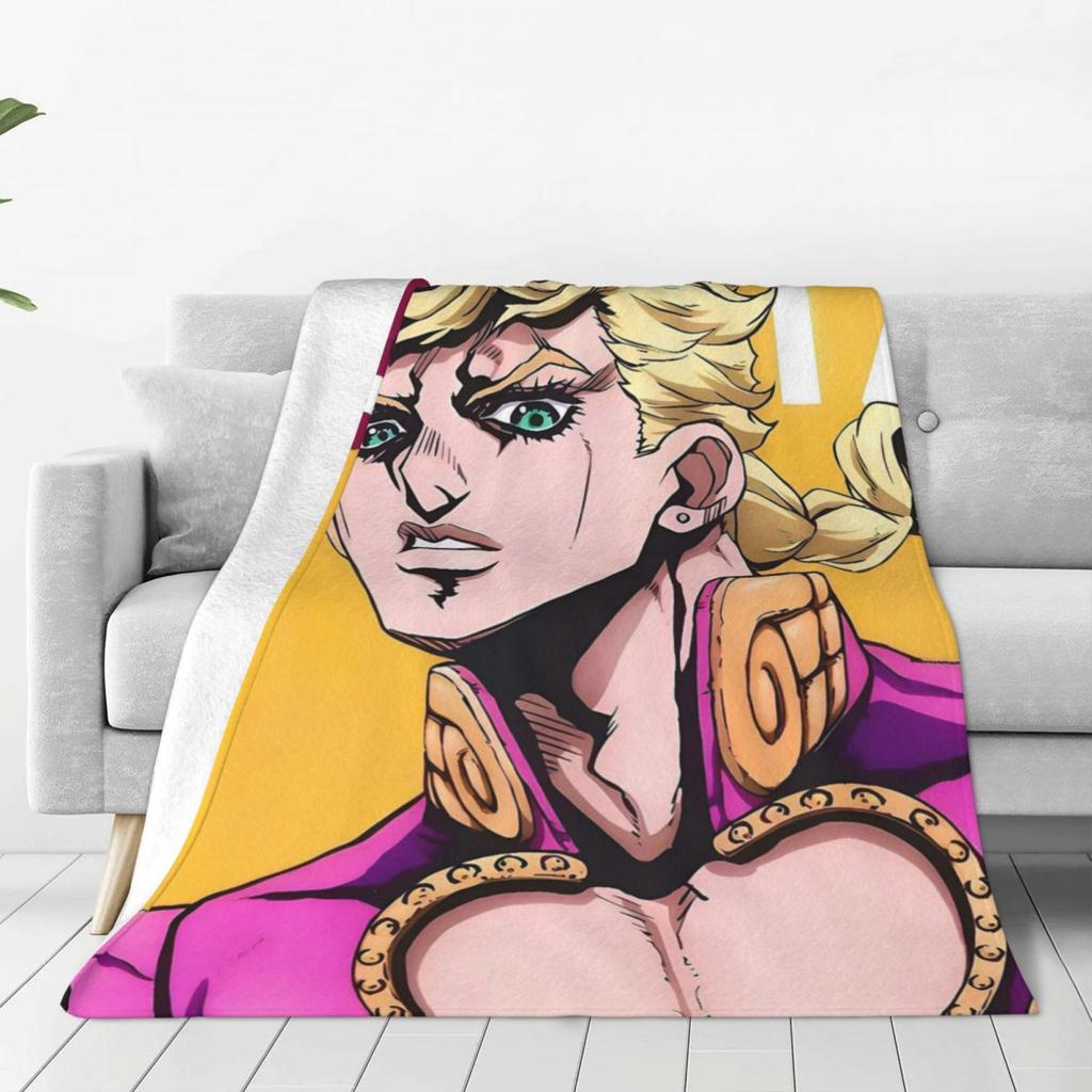 Couvertures JOJO HD ART Anime Couverture Jetée Douce Chaude en Flanelle Housse pour Lit Salon Pique-nique Voyage Maison Canapé