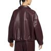 Nike Sportswear Jackets Women's 652 Bright Burgundy Red Lapel Moderate Instructor IQ8170-652