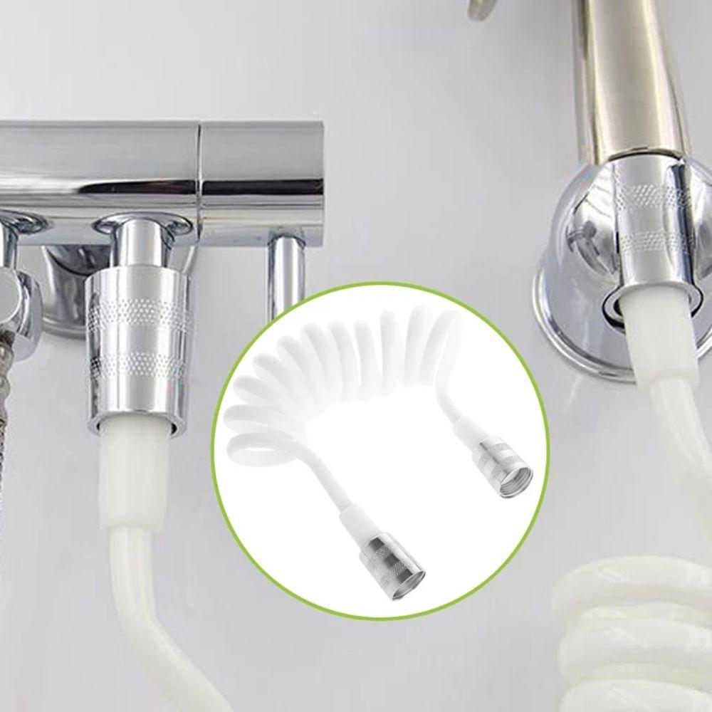 Line Style Anti-wrap Spring Shower Hose Water Plumbing Toilet Bidet Bath Sprayer Connect Pipe