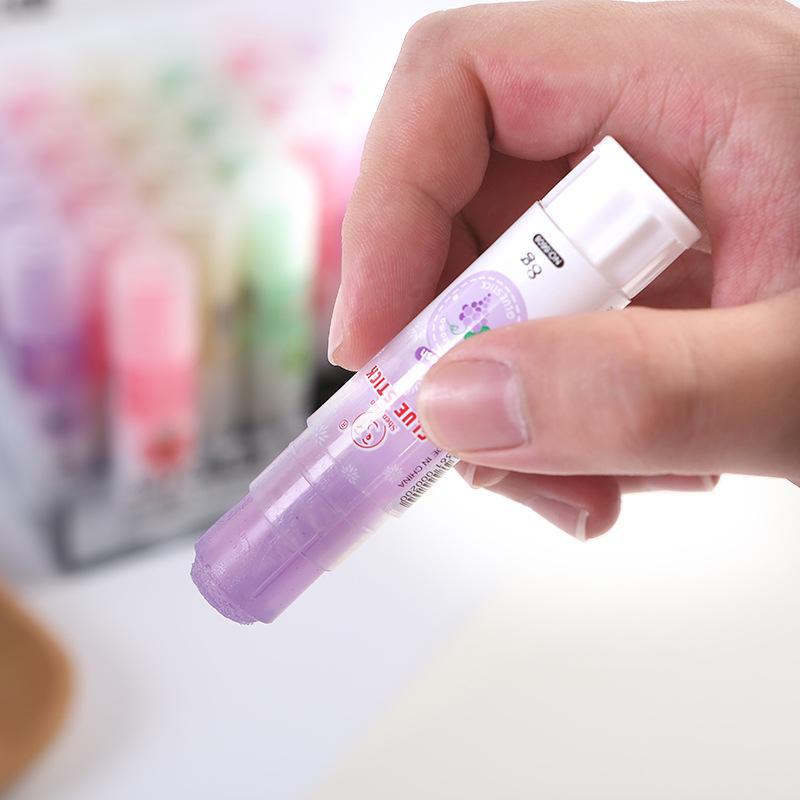Colorful Cartoon Fruit-scented Solid Glue Stick for Kids