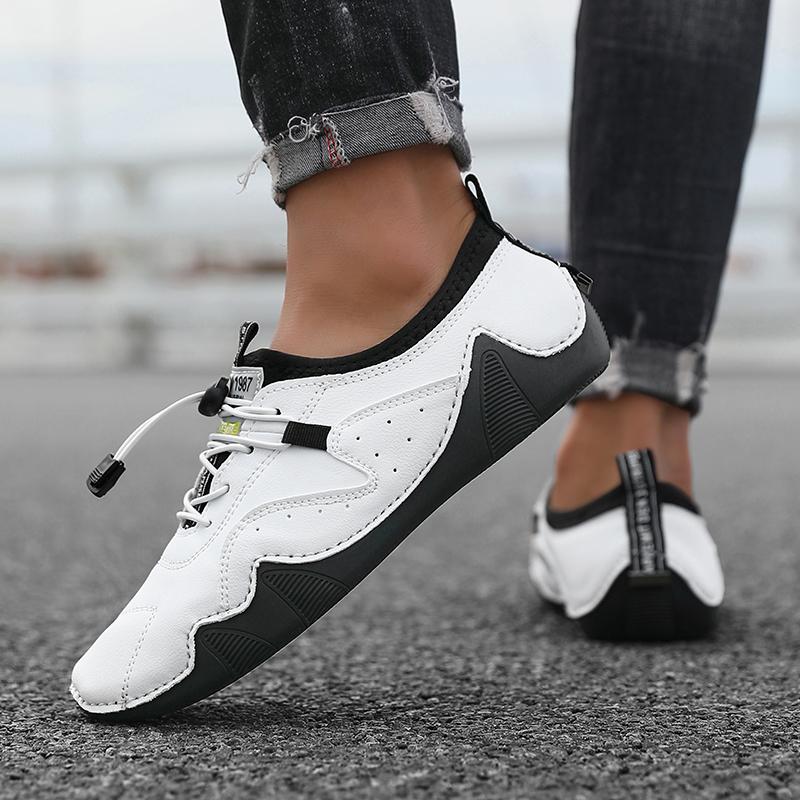 Fashion Men Casual Sneaker Outdoor Breathable Flat Bottomed Lazy Driving Fashion Motorcycle Brand Shoes Sapatos Formais Masculinos