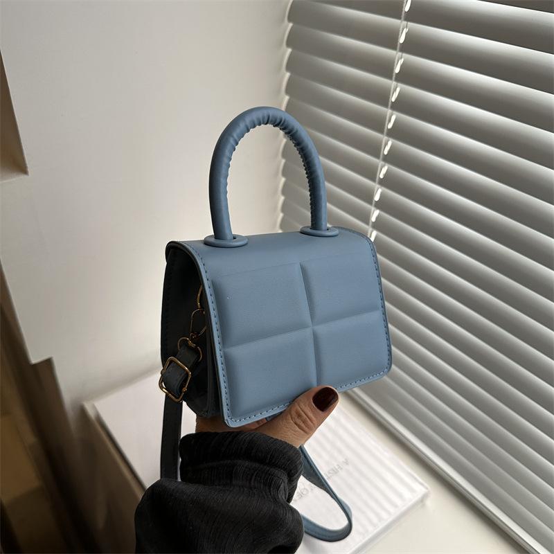 Strukturierte Nischentasche Neue Damentasche Sommer Beliebt Vielseitige Umhängetasche Mini-Handtasche Kleine quadratische Tasche