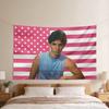 Funny Ralph Macchio American Tapestry Multiple Sizes Printed Comic Design Polyester Home Decor for Kitchen Living Room Bedroom