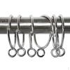 12 Pieces Rustproof Iron Curtain Drapery Rod Rings With Opening Design