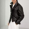 AL KHALID Men's Leather Jacket Black Genuine Lambskin Leather Jacket Motorcycle Stylish