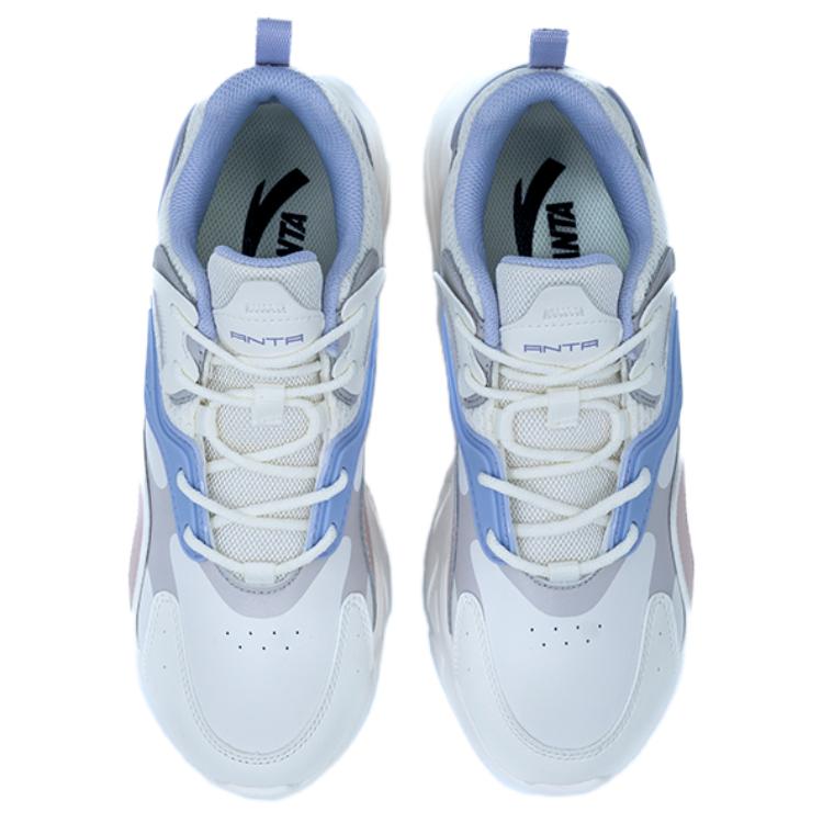 Anta Kids Running Shoes White Black Blue 122518860R-2