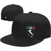 Italia Italien Italienische Snapback Mütze Hip Hop Stil Flacher Schirmmützen Baseballkappe