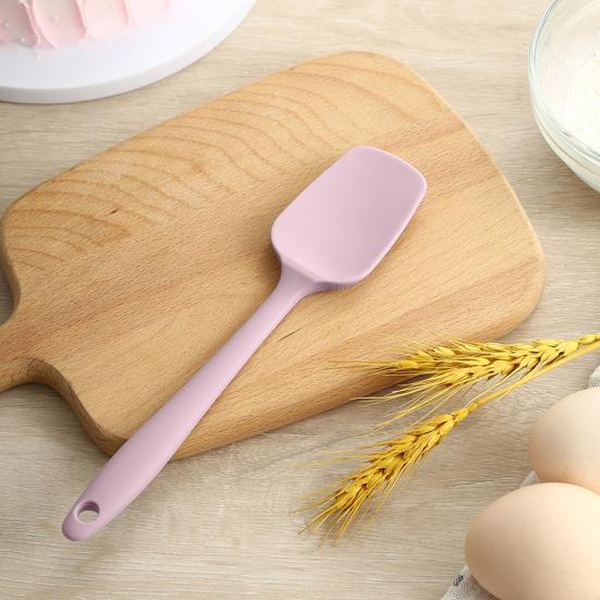 Non-Stick Silicone Spatula with Hanging Hole Non-Slip Handle Heat Resistant Flexible Scraper Baking Mixing Tool Dishwasher Safe