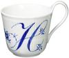 Taza de asa alta lisa, acanalada, azul Royal Copenhagen, 330 ml, regalo de boda, 1017155 [Producto estándar] "H"