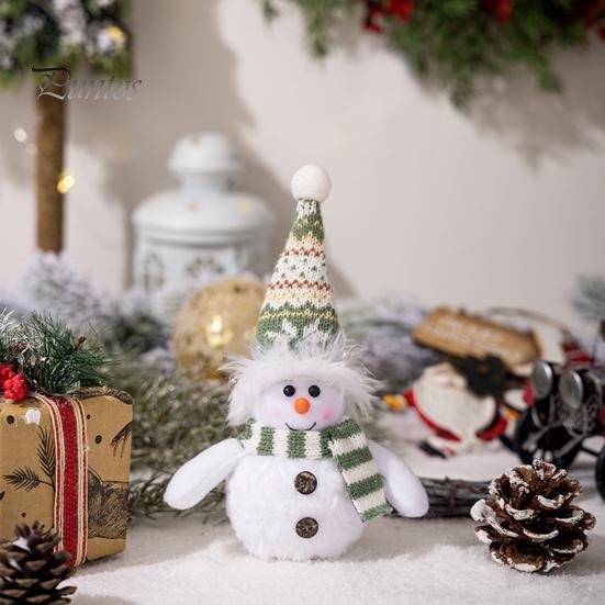Kardan Adam Noel Süsü Işıklı Peluş Kardan Adam Bebek Pil ile Çalışan Gece Lambası Kardan Adam Figürü Noel Hediyeleri Masa Üstü Dekoru