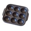 Saji Pottery Banko Ware Takoyaki Maker, Direct Flame Compatible, Ceramic, Approx. 19 x 21 cm, Black, Made in Japan, 21-102 Black