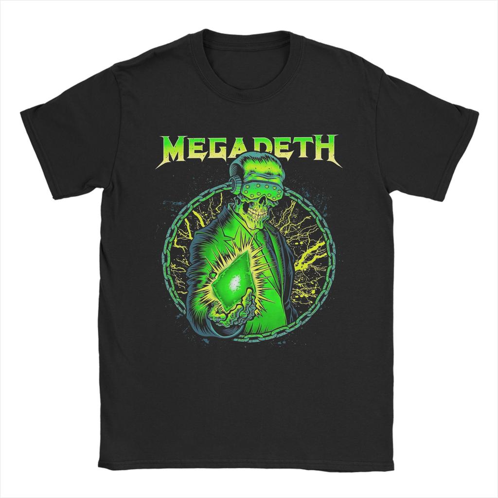 MMegadethed Band  T Shirt Mens  Cotton Unique TShirt Crew Neck  Tees Short Sleeve Tops Big Size