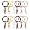 20/50Pcs Key Ring Key Chain Round Split Keyfob Keyrings With Jump Ring For Keychain Pendants DIY Jewelry Making Accessories