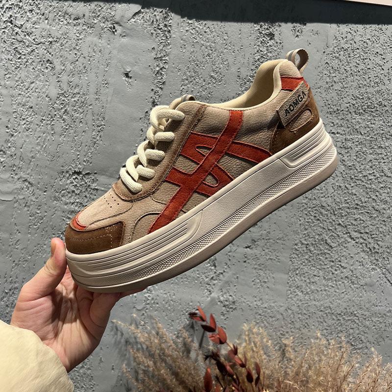 Thick-soled retro German training shoes, little white shoes, women's spring and summer new casual Forrest Gump shoes, women's sports dad shoes