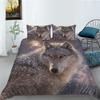 Wolf Series Digital Printed Duvet Cover Pillowcase Two-Three-Piece Polyester Fashion