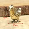 Antique Miniature Animal Ornaments Figurines Vintage Brass Mini Animals Statue Desk Ornaments Home Feng Shui Decor Crafts