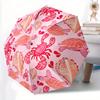 1pc Sea Creatures Pattern Automatic Open/Close Umbrella with Windproof, Functional Design, 8-Rib Sturdy Canopy