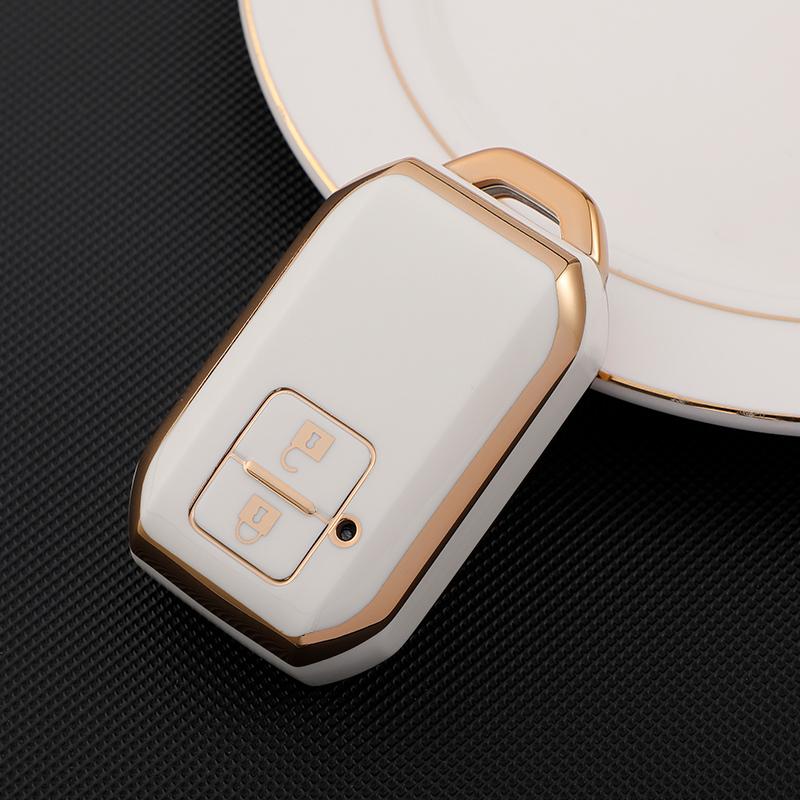 2/3/4 Buttons Auto Shell Fob Holder For Suzuki Swift Ignis Ertiga Wagon R Monopoly Tpu Car Remote Key Cover Case Keychain