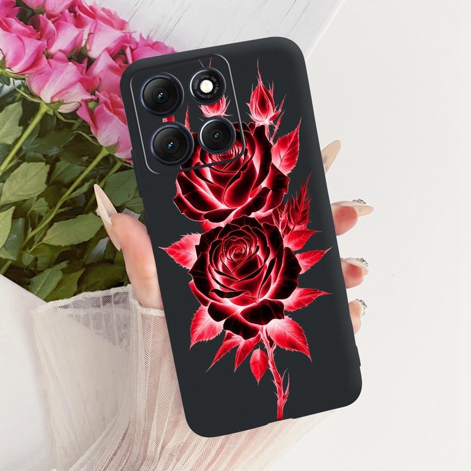 For Motorola Moto G86 Power Cute Flower Butterfly Cat Painted Case For Moto G86 G86Power Black Silicone Soft Phone Cases