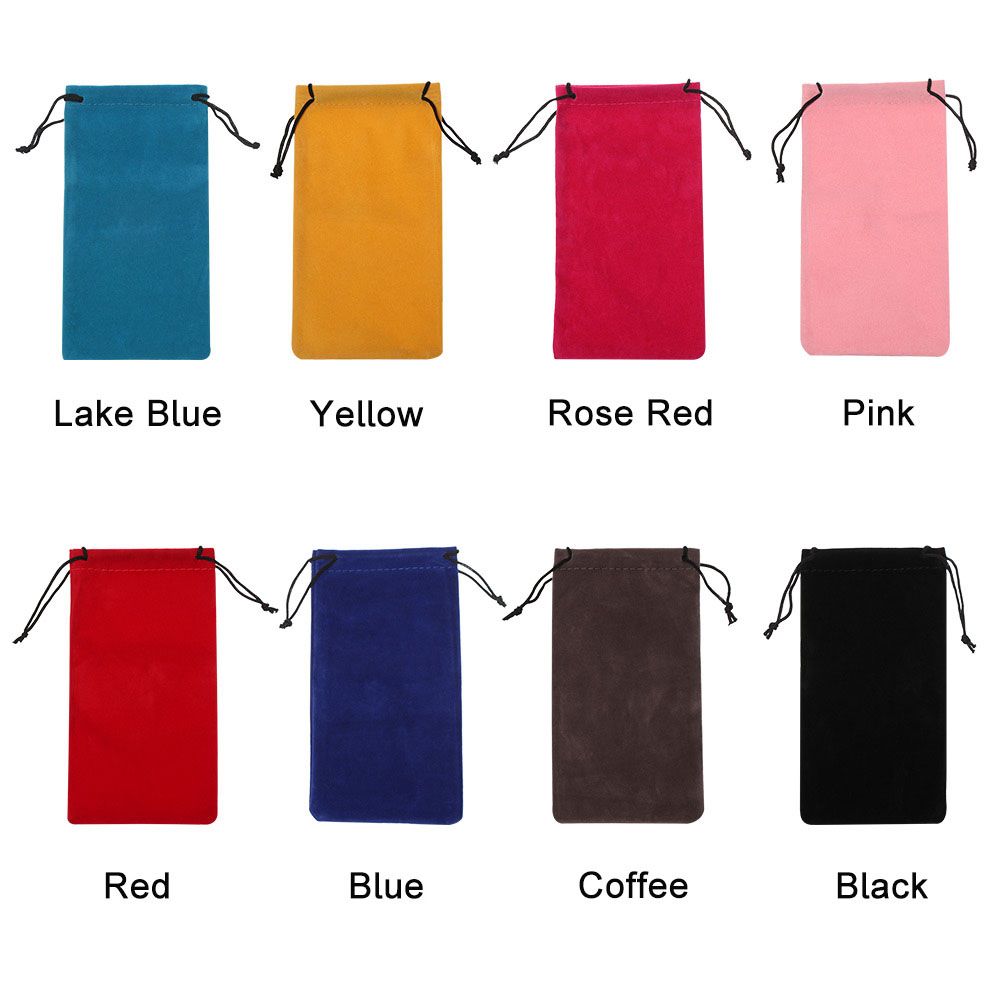 Eyewear Solid Color Sunglasses Bag Drawstring Pouch Bags Glasses Cloth Bags Eyeglasses Pouch