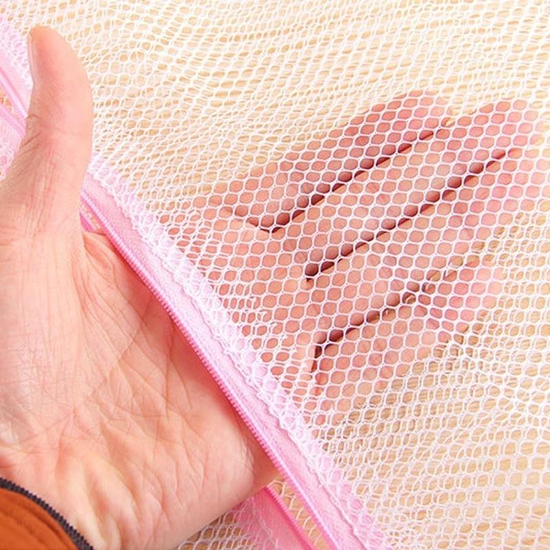 3 Misure/set Sacchetti a Rete con Cerniera per Lavanderia Pieghevoli Intimo Delicato Reggiseno Calzini Biancheria Intima Rete Protettiva per Vestiti Lavatrice