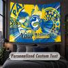 Custom Name Text Tapestry,Parramatta Eels Decorative Wall Hanging, Background Tapestry For Home Bedroom