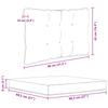 Outdoor Sofa Cushion Set 3 Pcs Multicolored Polyester