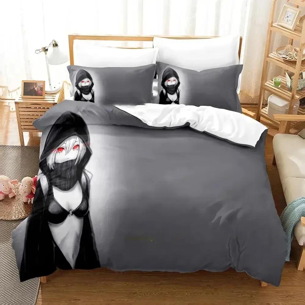 Anime Kantai Collection Bedding Set Duvet Cover Bed Set Quilt Cover Pillowcase Comforter King Queen Size Boys Adult Bedding Set
